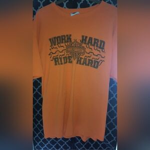 Harley-Davidson Orange Men's Shirt